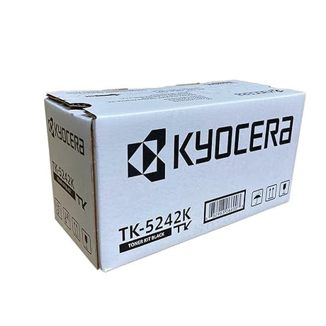Kyocera 1T02R70US0 Model TK-5242K Black Toner Cartridge for M5526cdw/ P5026cdw, Genuine Kyocera, Up To 4000 Pages