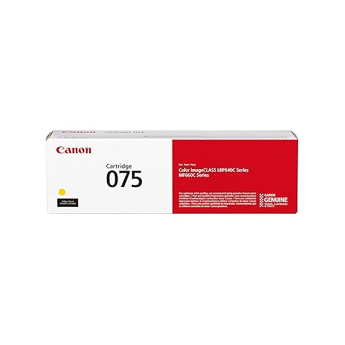 Canon Genuine 075 Yellow Toner Cartridge