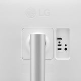 LG 27UP650K-W Monitor 27” UHD (3840 x 2160) IPS Display, VESA DisplayHDR 400, DCI-P3 95% Color Gamut, 3-Side Virtually Borderless Display, Height/Pivot/Tilt Adjustable Stand – Silver