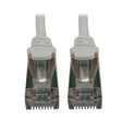 Tripp Lite Cat6a 10G Ethernet Cable, Snagless Molded Slim STP Network Patch Cable (RJ45 M/M), White, 10 Feet / 3 Meters, Manufacturer's Warranty (N262-S10-WH)
