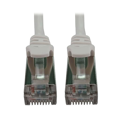 Tripp Lite Cat6a 10G Ethernet Cable, Snagless Molded Slim STP Network Patch Cable (RJ45 M/M), White, 10 Feet / 3 Meters, Manufacturer's Warranty (N262-S10-WH)