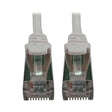 Tripp Lite Cat6a 10G Ethernet Cable, Snagless Molded Slim STP Network Patch Cable (RJ45 M/M), White, 25 Feet / 7.6 Meters, Manufacturer's Warranty (N262-S25-WH)