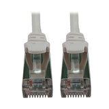 Tripp Lite Cat6a 10G Ethernet Cable, Snagless Molded Slim STP Network Patch Cable (RJ45 M/M), White, 25 Feet / 7.6 Meters, Manufacturer's Warranty (N262-S25-WH)