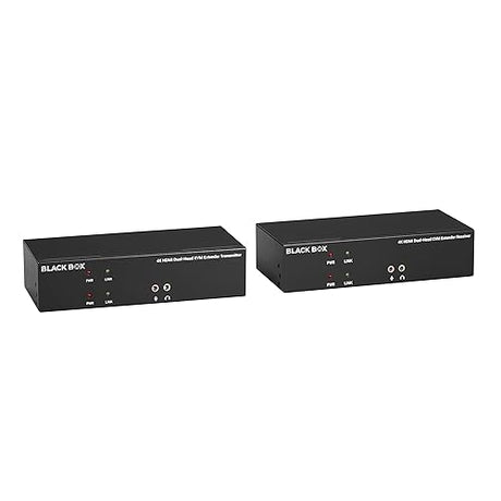 Black Box KVM Extender Over CATx - 4K, DH, HDMI, USB 2.0, Serial, Audio