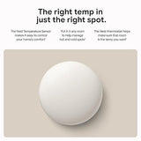 Google Nest Temperature Sensor (2nd Gen) - Room Comfort Sensor with Scheduling - Works with The Nest Learning Thermostat (3rd and 4th Gen) and Nest Thermostat E - Porcelain 1 pack