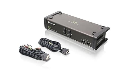 IOGEAR 2-Port DVI KVMP Switch w/Full Set of Cables, (GCS1102 TAA Compliant)