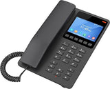 Grandstream GHP631 Desktop Hotel Phone, 3.5in Color LCD, PoE, Black