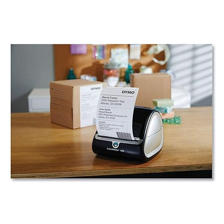 DYMO Rhino Industrial Vinyl Labels, 3/8, White Print on Black, Self-Adhesive, for LabelManager & Rhino Label Makers