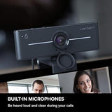Creative Live! Cam 4K UHD USB Webcam with Backlight Compensation, Up to 60 FPS, 95° Wide-Angle Lens, Privacy Lens, Built-in Mics, Plug & Play for PC and Mac