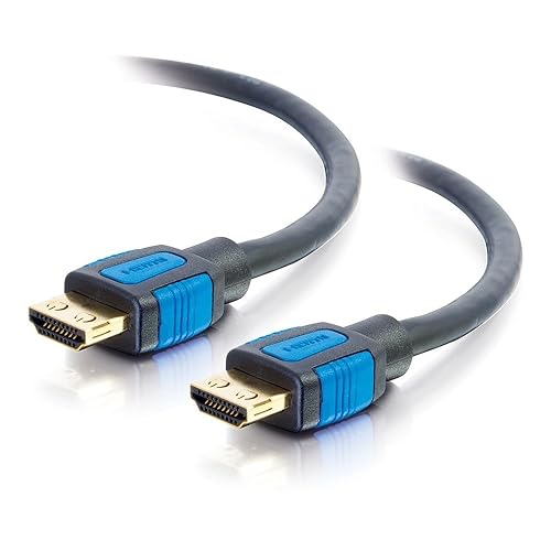 C2G 29686 Standard Speed HDMI Cable with Gripping Connectors, Black (50 Feet, 15.24 Meters) 50Ft