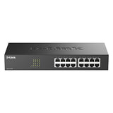 D-Link 16 Port Fast Ethernet Switch Unmanaged 10/100 Mbps Desktop Rackmount Plug and Play Metal Housing Fanless Design EEE (DES-1016D)