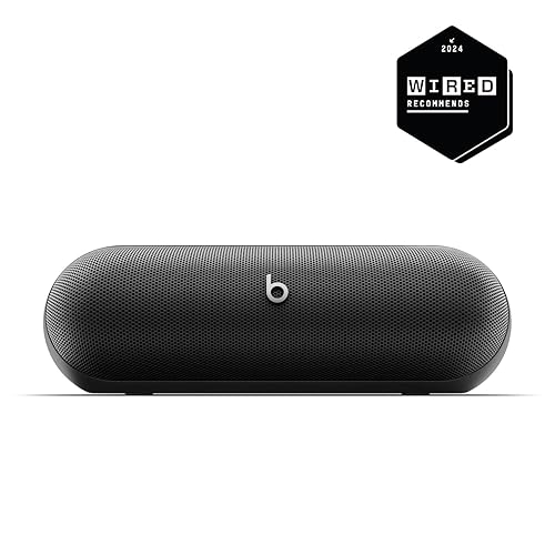 Beats Pill - Wireless Bluetooth Speaker and Portable Charger via USB-C - Up to 24 Hours Battery Life, IP67 Water Resistant, Apple & Android Compatible, Built-in Microphone – Matte Black