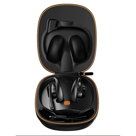 S30 Bluetooth Open-Ear Air-Conduction Headset with Microphone, True Wireless with Charging Case, Black
