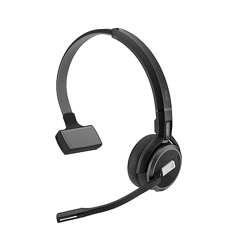 Sennheiser SDW 5035 (506596) - Single-Sided (Monaural) Wireless Dect Headset for Desk Phone Softphone/PC Connections Dual Microphone Ultra Noise Cancelling, Black