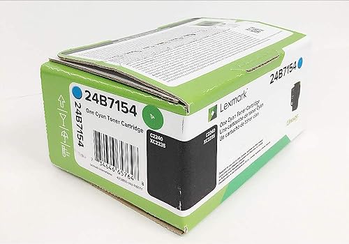 Lexmark 24B7154 C2240 XC2235 Toner Cartridge (Cyan) in Retail Packaging