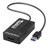 Plugable USB 3.0 to DisplayPort 4K DisplayLink Video Graphics Adapter for Multiple Monitors up to 3840x2160 Supports Windows, Mac, and ChromeOS
