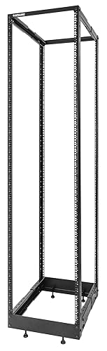 Intellinet 45U 19 4 Post Open Frame Server Wall Mount Rack - Flatpacked, Antistatic Powder Coated Steel – for IT Network Equipment & AV Devices – 3 Yr Mfg Warranty – 716406 45U 4 Post - Flatpacked