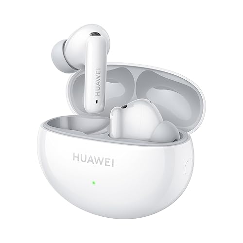HUAWEI FreeBuds 6i, Intelligent Dynamic ANC 3.0, Punchy Bass, Fast Charging, Longer Listening, Distraction-Free Calling, IP54 Sweat- and Water-resistance, Dual-Device Connection, White FreeBuds 6i White