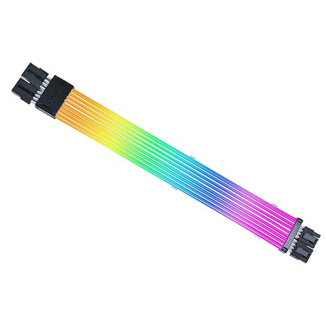 Lian Li Strimer Wireless 8 Pin - Addressable RGB Power Extension Cable with Wireless Control - Light Guides - Wireless Controller NOT Included; Fits CPU EPS, Controller is required for use(PW8-1W-CPU)