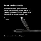 Belkin BoostCharge USB-C to USB-C Power Cable (1M, 3.3ft), Fast Charging Cable with 240W Power Delivery, USB-IF Certified, Compatible with MacBook Pro, Chromebook, Samsung Galaxy, iPad, & More - Black 1M Black