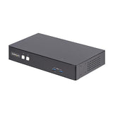 StarTech.com 2-Port Dual-Monitor DisplayPort KVM Switch, RS232 Serial Control, 4K 60Hz, 2X USB 5Gbps Hub Ports, 2X USB 2.0 HID Ports, Hotkey/Pushbutton Switching, TAA Compliant (P2DD46A22-KVM-SWITCH)