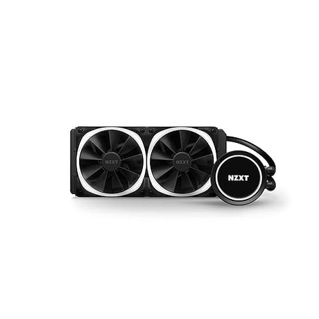 NZXT Kraken X53 RGB 240mm - RL-KRX53-R1 - AIO RGB CPU Liquid Cooler - Rotating Infinity Mirror Design - Improved Pump - Powered by CAM V4 - RGB Connector - AER RGB V2 120mm Radiator Fans (2 Included) X53 RGB 240mm Kraken X Gen 3