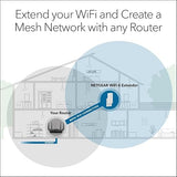 NETGEAR WiFi 6 Mesh Range Extender (EAX17) – Add up to 1,500 sq. ft. and 20+ Devices with AX3000 Dual-Band Wireless Signal Booster & Repeater (up to 3.0Gbps Speed) – WPA Security, Smart Roaming
