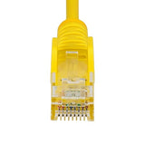 StarTech.com 7ft Yellow Slim CAT6 Ethernet Cable, Snagless RJ45, LSZH, 28AWG Pure Bare Copper, Slim Network Patch Cable/Cord 0.5 ft/ 0.17 m Yellow
