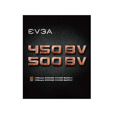 EVGA 500 BV, 80+ Bronze 500W, 3 Year Warranty, Power Supply 100-BV-0500-K1