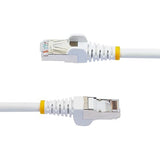 StarTech.com 75ft White CAT6a Ethernet Cable, Snagless RJ45, 10GbE, 100W PoE++, S/FTP, 500MHz, 27AWG Pure Bare Copper, LSZH