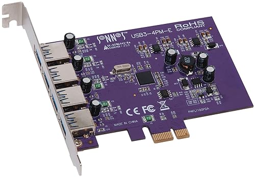 Sonnet Allegro USB 3.0 PCIe 4-Port Card (Windows and Mac Compatible)