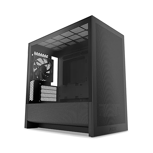 NZXT H3 Flow (2025) Micro-ATX Mid-Tower Case - All Black Color
