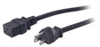 Power cable - IEC 320 EN 60320 C19 (F) - NEMA 5-15 (M) - 8 ft