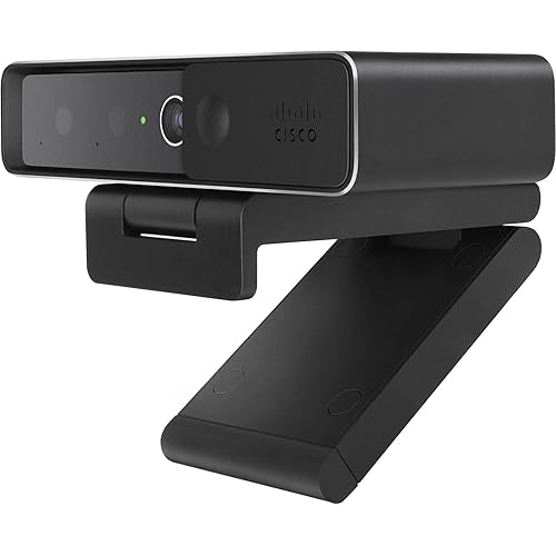 Cisco Desk HD 1920 x 1080 Webcam, 8 Megapixel, Black (CD-DSKCAMD-C-US)