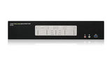 IOGEAR 4-Port 4K Triple View DisplayPort KVMP Switch w/Full Set of Cables (TAA) GCS1964 4-Port KVMP Switch