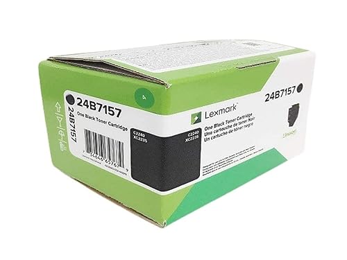 Lexmark 24B7157 C2240 XC2235 Toner Cartridge (Black) in Retail Packaging