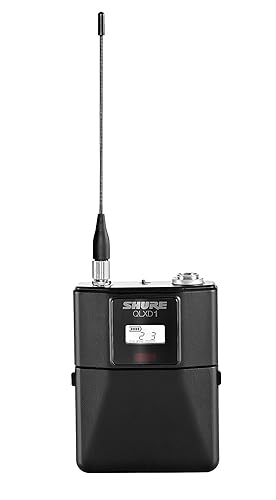 Shure QLXD1 Wireless Bodypack Transmitter (Receiver Sold Separately) - H50 Band H50 Band (534-598 MHz)