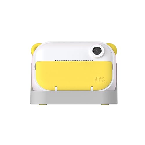 myFirst Camera Insta Wi - Kids Direct Print Camera Wireless Label Printer Zero Ink Photo Video Digital Camera Paper Film Sticker (Yellow)