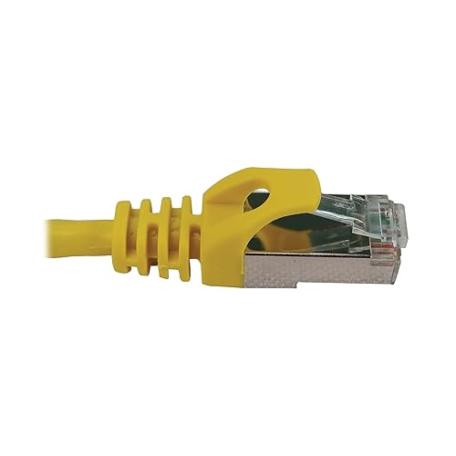 Tripp Lite Cat6a 10G Ethernet Cable, Snagless Molded Slim STP Network Patch Cable (RJ45 M/M), Yellow, 5 Feet / 1.5 Meters, Manufacturer's Warranty (N262-S05-YW)