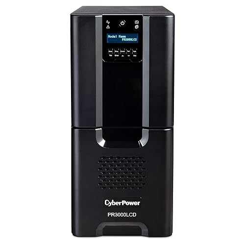 CyberPower PR1500LCD Smart App Sinewave UPS System, 1500VA/1500W, 8  Outlets, AVR, Mini-Tower