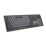 Logitech MX Mechanical Wireless Illuminated Performance Keyboard, Tactile Quiet Switches, Backlit Keys, Bluetooth, USB-C, macOS, Windows, Linux, iOS, Android, Metal Full Size Tactile (quiet typing) Keyboard
