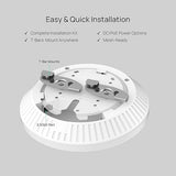 TP-Link Omada WiFi 7 Access Point (EAP720)– BE5000 Dual-Band, 2.5G PoE+, Ceiling Mount, MLO, OFDMA, 4K-QAM, 250+ Clients, WPA3, Cloud SDN Managed, Seamless Roaming, BLE 5.2 WiFi 7, BE5000