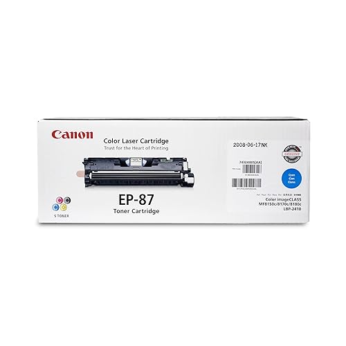 Canon Genuine EP-87 Cyan Toner Cartridge