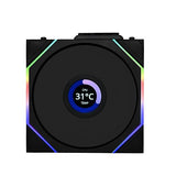 Lian Li UNI Fan TL LCD 120 Wireless - Single Pack (Reverse Blade) - Controller Not Included - 2.4 GHz Wireless Control - Infinity Mirror Design - Controller Required - Black (12RTLLCD1W1B)