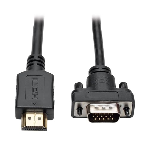 Tripp Lite 9V7783 Hdmi To Vga Active Adapter Cable Low Profile Hd15 Mm 1080
