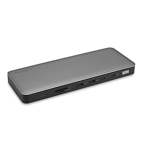 Kensington SD5768T EQ Thunderbolt 4 Docking Station, Dual 4K@60Hz via HDMI/TB4 Ports, 96W Charging, SD/Micro SD Card Slots, Ethernet, Audio, Supports Thunderbolt Share (K35381NA) Thunderbolt 4 Dual 4K 96W with Thunderbolt Share