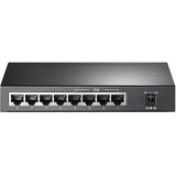 TP-Link TL-SG1008P 8 Port Gigabit PoE Switch 4 PoE+ Ports @64W Desktop Plug & Play Sturdy Metal w/ Shielded Ports Fanless QoS & IGMP Snooping,Black 8 Port w/ 4 PoE+ Port, 64W 8 Port w/ 4-Port PoE+