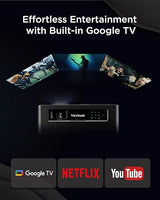 ViewSonic X1-4K Pro Echter 4K HDR LED Beamer mit Google TV, 2500 ANSI Lumen, 240 Hz, 4.2 ms Eingabeverzögerung, Auto Keystone, 60000 Stunden LED-Lebensdauer, für Heimkino & Gaming