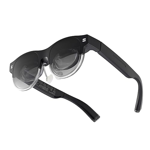ASUS AirVision M1 Smart AR Glasses - 100 Micro-OLED Wearable Display, 1100 nits, Multi-Screen, Speakers, USB-C, Magnetic Shade, Designed for ROG Ally/Steam Deck/PC/iPhone 16/15/Android/Mac/Tablet