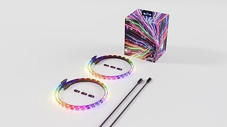 HYTE LS30 qRGB Light Strips - Digital Immersion Lighting - 1000mm (2 Pack) - Black